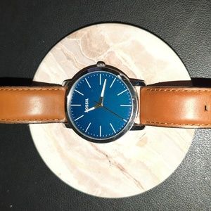 Fossil Men's Luther Three-Hand Brown Leather Watch